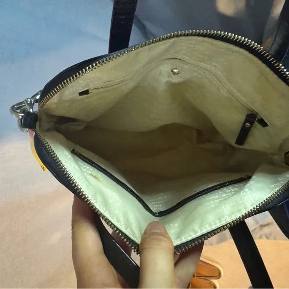 Kate Spade Pink and Yellow Striped Satchel - Picture 3 of 6